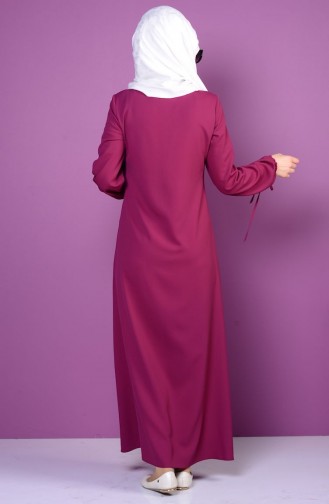 Plum Hijab Dress 4199-03