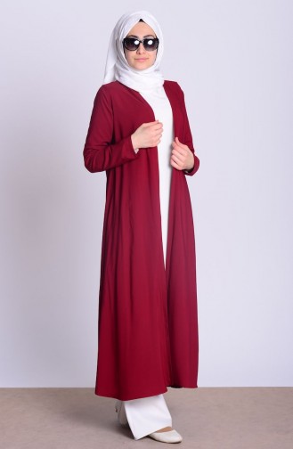 BENGISU Long Viscose Cardigan 4028-03 Claret Red 4028-03