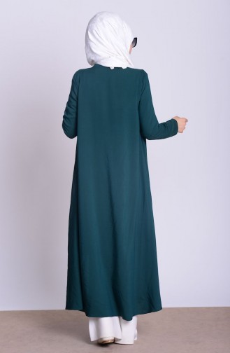 BENGISU Long Viscose Cardigan 4028-09 Emerald Green 4028-09