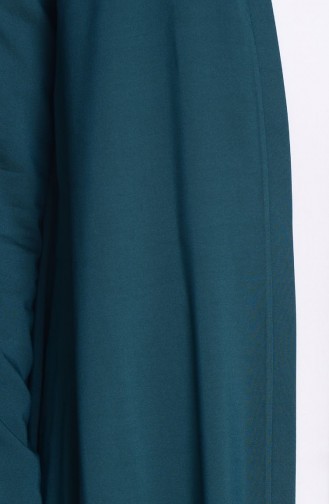 Lange Jacke aus Chiffon 4028-09 Smaragdgrün 4028-09