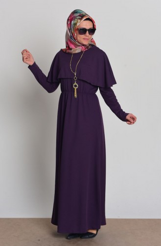 Purple Hijab Dress 3309-03