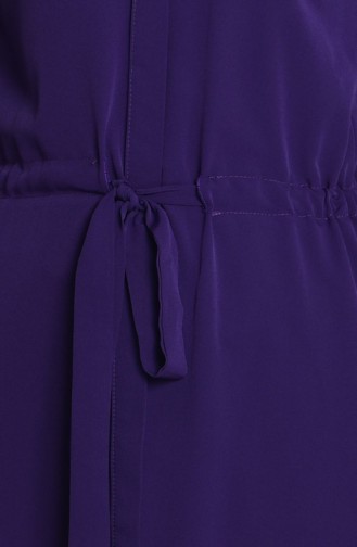 Belden Büzgülü Tunik 4013-14 Mor