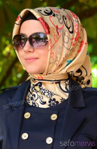 وشاح أزرق كحلي 14
