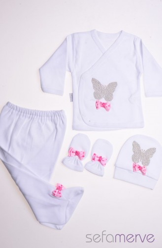 Minenin Dünyası 12302K Bebek Set Beyaz