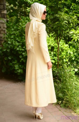 Miss Yağmur Yazlık Pardesü 6182U-13 Koyu Krem