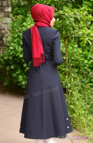 Miss Yağmur Yazlık Pardesü 7065-02 Lacivert
