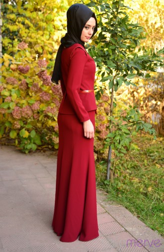 Modaysa Abiye Elbiseler 4113-03 Bordo