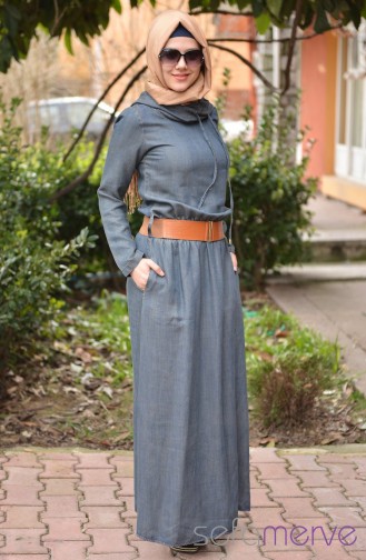 Yeni Sezon MYR Kot Elbise 8702-02 Kahve