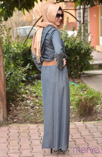 Yeni Sezon MYR Kot Elbise 8702-02 Kahve