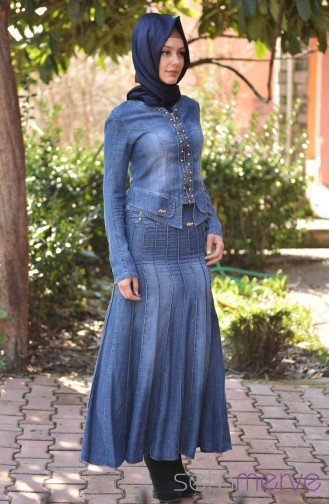 Blue Skirt 9127-01