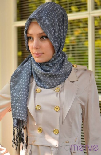 Nabia Yıldız Desenli Şal 09