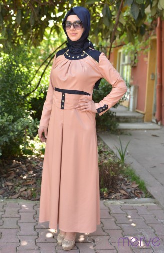 Neşe Elbise 2118-07 Somon
