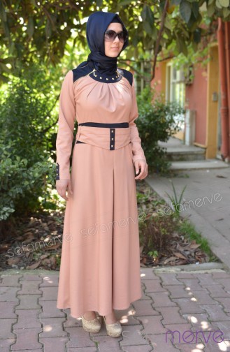 Neşe Elbise 2118-07 Somon