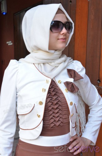 Neşe Elbise 2143-10 Taba