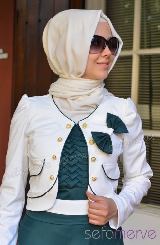 Neşe Elbise 2143-04 Yeşil