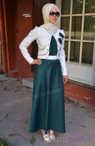 Neşe Elbise 2143-04 Yeşil