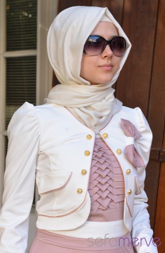 Neşe Elbise 2143-07 Pudra