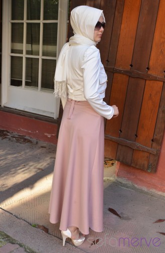 Neşe Elbise 2143-07 Pudra