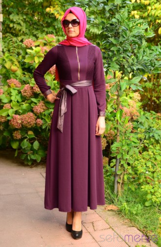 Robe Hijab Violet 2195-05