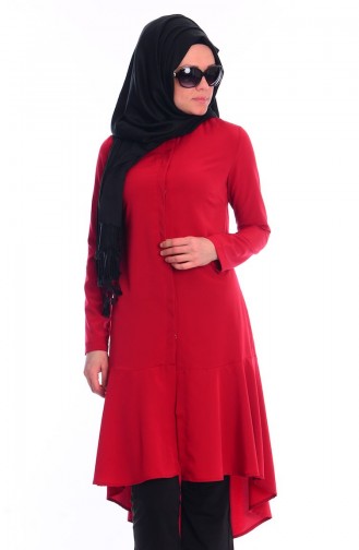 Ameerah Tesettür Tunik 5904-05 Bordo