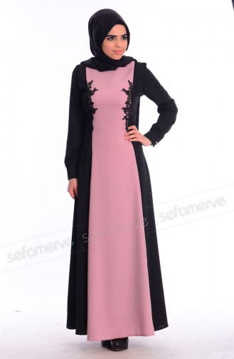 Powder İslamitische Jurk 6167-04