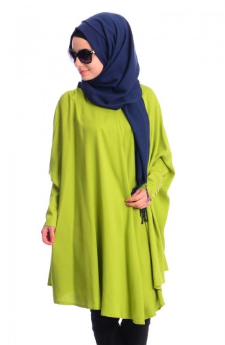 Tesettür Tunik All Day 50458-13 Fıstık Yeşili