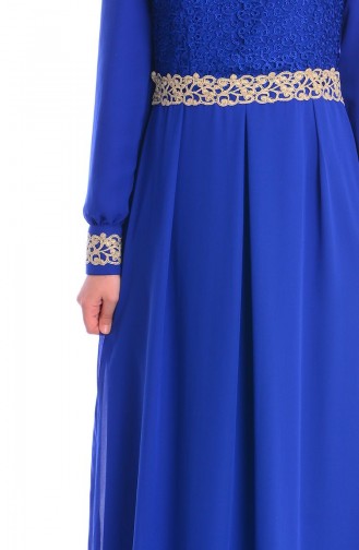 Robe Hijab FY 51983-13 Bleu Roi 51983-13