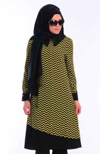 Tesettür Tunik Zernişan 4354-02 Sarı