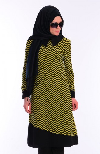 Tesettür Tunik Zernişan 4354-02 Sarı