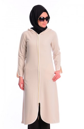 Yazlık Tesettür Kap 5173-08 Krem