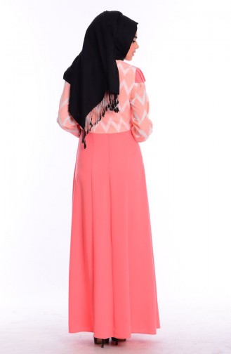 ZRF Hijab Dress 0452-02 Vermilion 0452-02