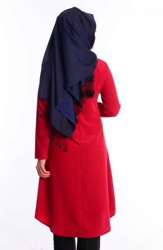 Tesettür Tunik WB 3878-05 Bordo