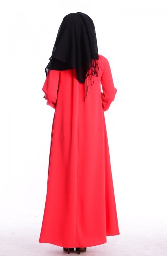 Koralle Hijab Kleider 8002-03