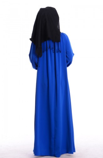Saxe Hijab Dress 8002-05