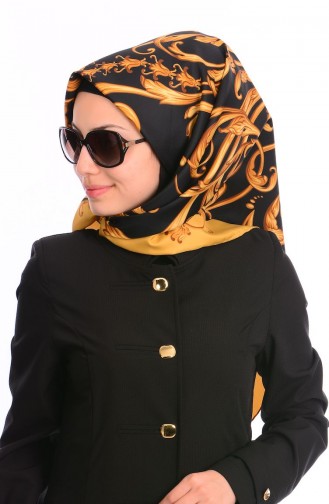 Sefamerve Sinem Eşarp 10 Sarı Siyah