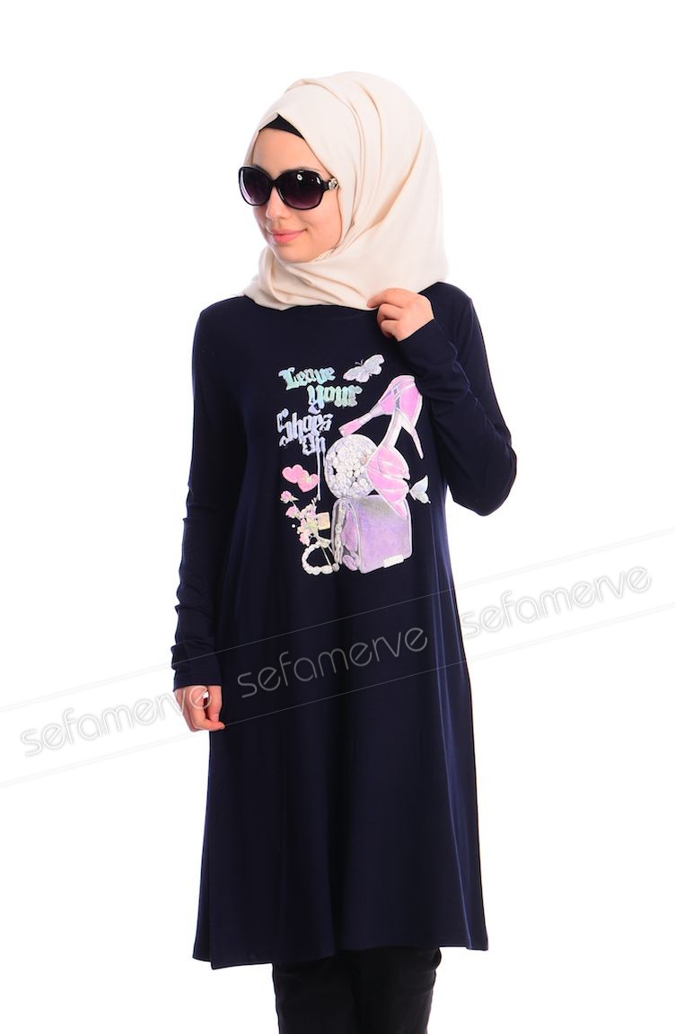 Navy Blue Tunics 3880-02