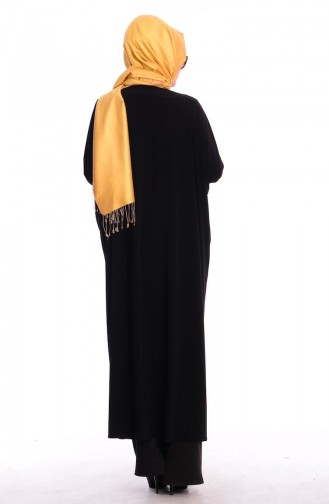 Sefamerve Abaya Models 00018-01 Black 00018-01