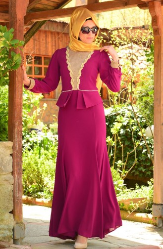 Damson İslamitische Avondjurk 3111-02