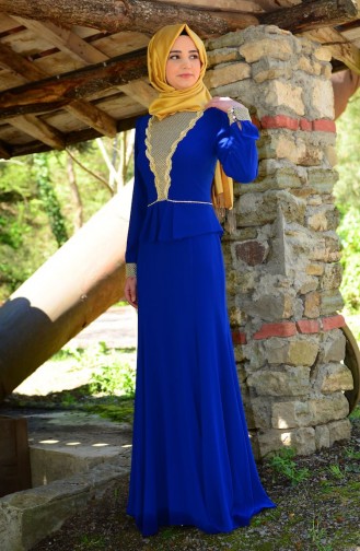 Hijab Abendkleid 3111-04 Saks 3111-04