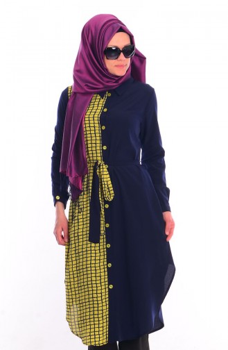 Tesettür Tunik Zernişan 4384-03 Sarı