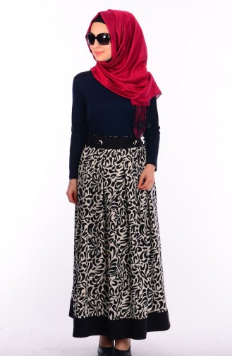Navy Blue Rok 1282-02
