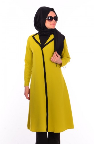 Tesettür Tunik WB 4710-04 Fıstık Yeşili