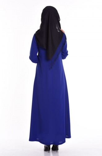 شوكران فستان بتصميم شيفون 4148 A-03 لون أزرق 4148A-03