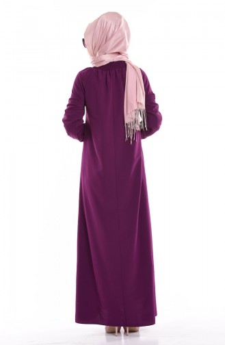 Plum Hijab Dress 0190-08