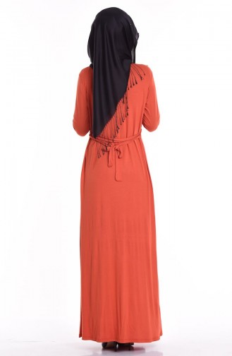 Orange Hijab Kleider 4471-01