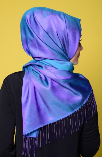 Purple Sjaal met Drukknoop 1-21