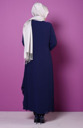 Abaya aus Chiffon 35616-01 Dunkelblau 35616-01