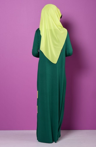 فستان أخضر حشيشي 4487-03