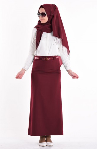 Claret Red Skirt 4207-03