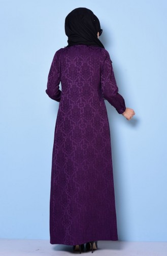Light Purple Hijab Dress 72566-19
